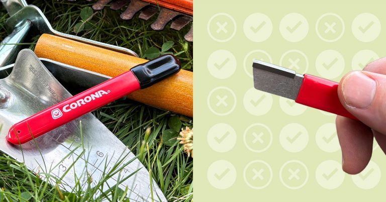 Behold the Satisfying Steel-Peeling Action of This Garden-Tool Sharpener