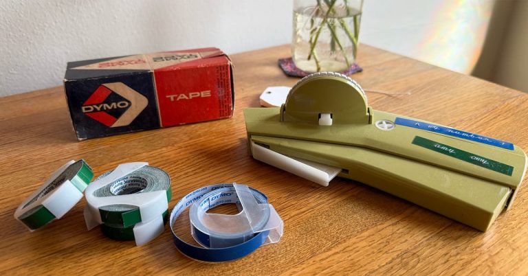 Why I Prefer My Old-School Tape Embosser Over a Modern Label Maker